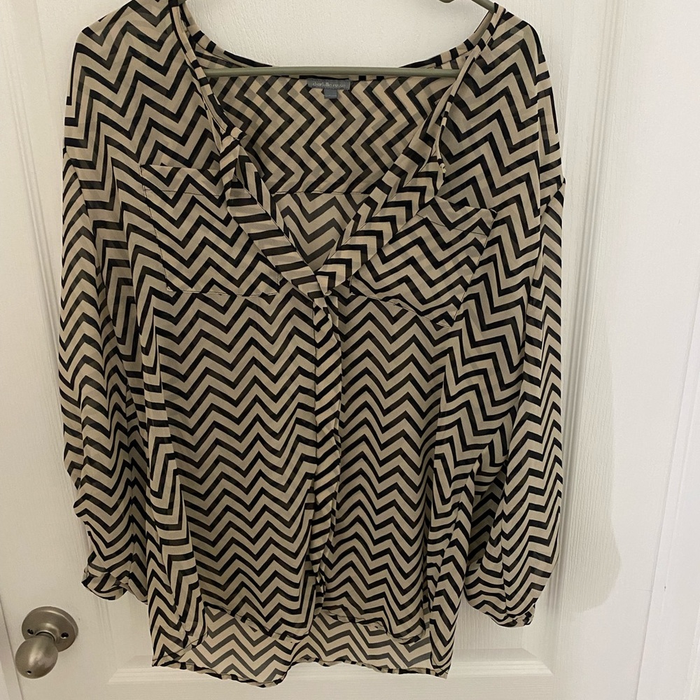 Charlotte Russe sheer top. Size Large